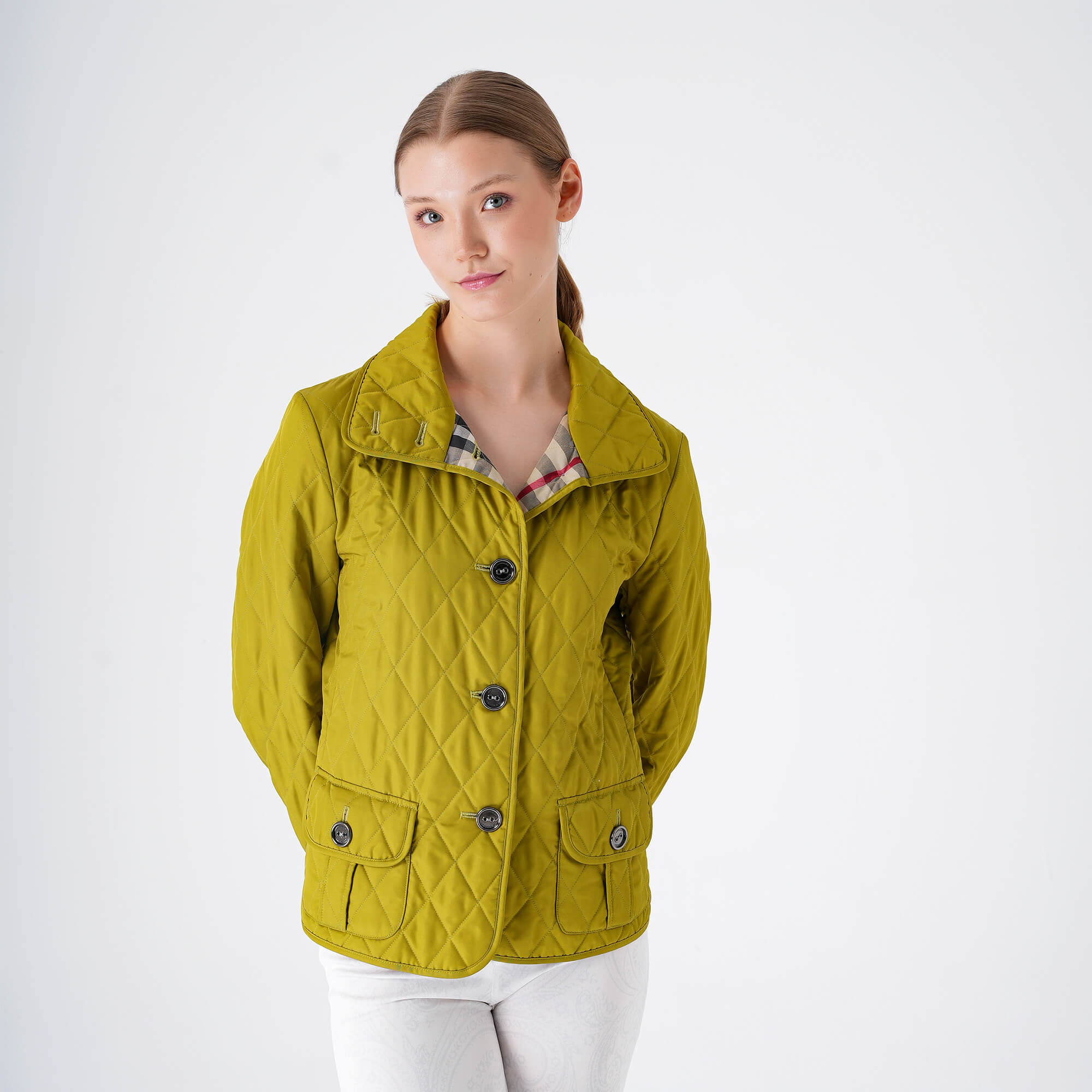 Burberry - Green Quilted Diamond Jacket